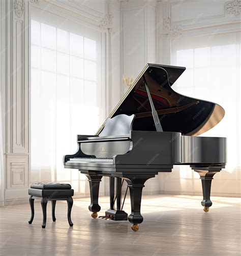 Premium Photo | Beautiful grand piano isolated