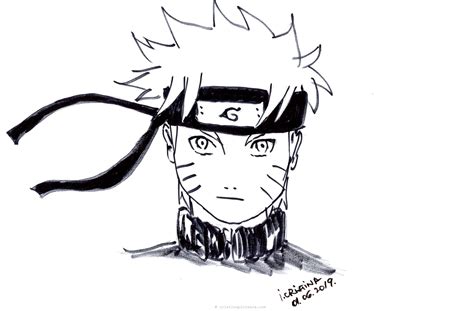 How To Draw Naruto Face Video Step By Step Tutorial