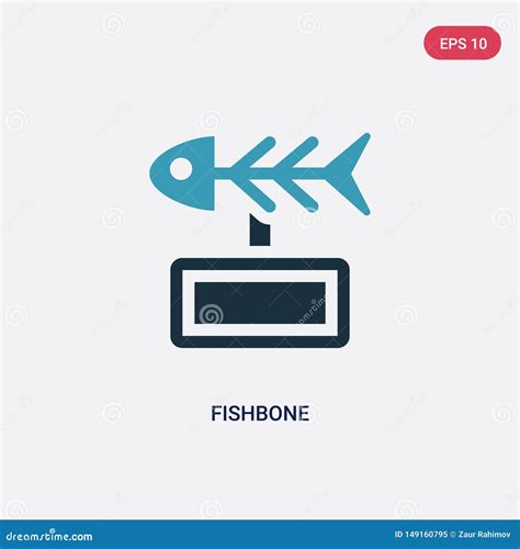 Fishbone Isolated On White Background Fish Bone Icon Vector