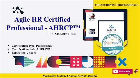 Agile Hr Certified Professional Free Certificate