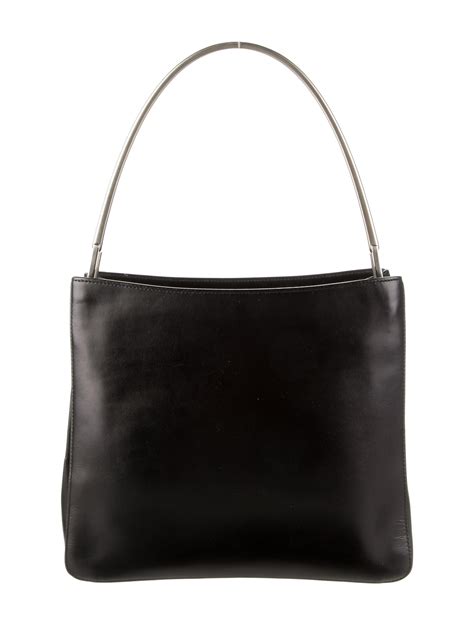 Prada Quilted Tessuto Shoulder Bag Black Shoulder Bags Handbags