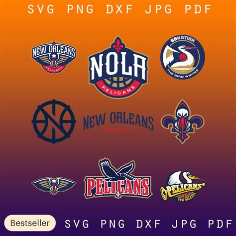 New Orleans Pelicans Bundle Svg Nba Sports Basketball Logo