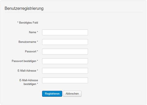 Online Portal Hilfe Registrierung