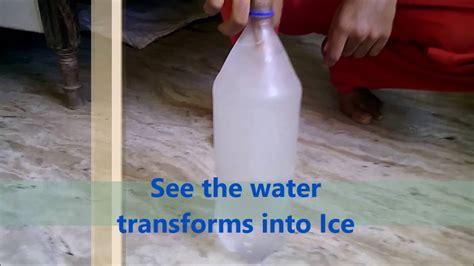 Turning Cold Water Into Ice Instant Youtube