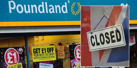 store closures crisis scores  poundland shops  risk  shutting