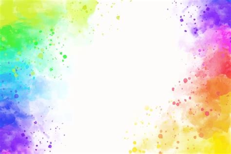 Premium Vector Watercolor Rainbow Background Design