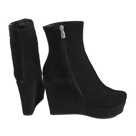 Зимние ботильоны Kelton на натуральном меху 90960M velour nero - Линия ...