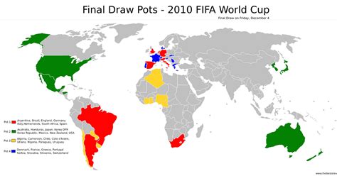 The Best Eleven: Map: World Cup Draw Pots