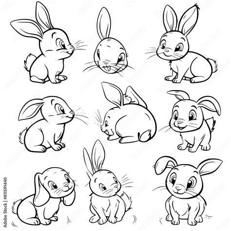 Baby Rabbit Svg Rabbit Svg Rabbit Clipart Doodle Animal Svg Doodle