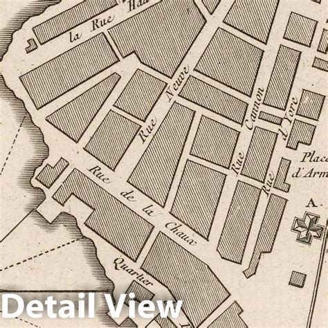 Historic Map : Jamaica , Port Royal (Jamaica), 1764 Plan de la ville de ...