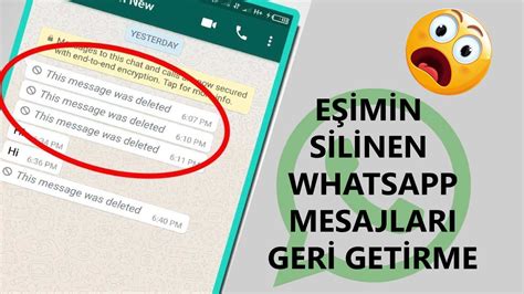 Dayan Lmaz Bo Koku Whatsapp Silinen Belgeleri Geri Getirme Ncel Aktif