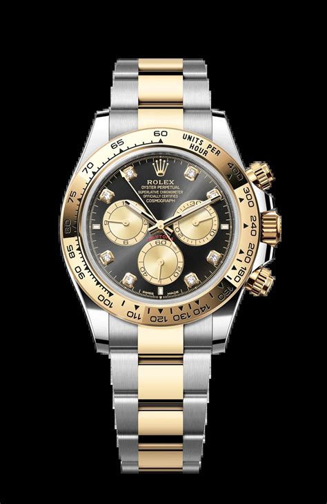 Rolex Cosmograph Daytona Steel Yellow Gold 126503 Black Diamond