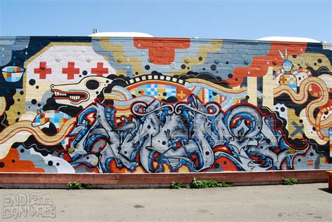 ANEMAL DAVID POLKA THOMAS HAAG Mural Oakland CA Endless Canvas