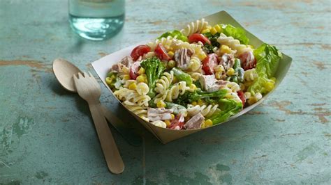 Tuna And Sweetcorn Pasta Salad Recipe Bbc Food