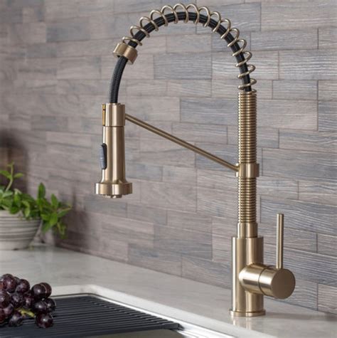 Antique Champagne Bronze Faucet Stainless Sink