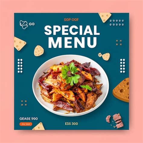 Premium Psd Special Food Menu Social Media Post Template