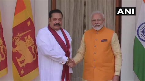 Mahinda Rajapaksa In Delhi Narendra Modi Sri Lankan Pm Hold Talks