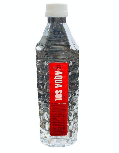 8 5 Ph Plastic 500ml Aqua Sol Packaged Drinking Water Bottles At Rs 12