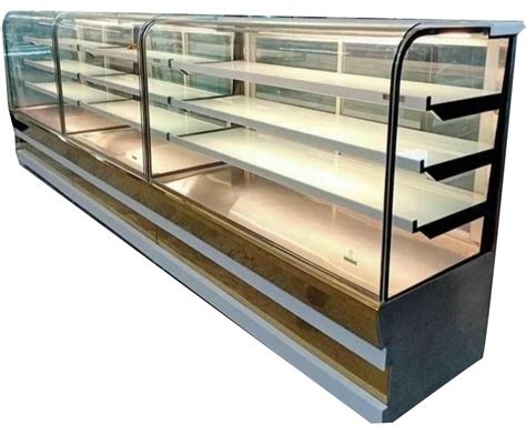 Stainless Steel Glass Sweet Display Counter For Bakery At Rs