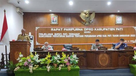 Rancangan Apbd Perubahan Pati Pendapatan Menurun Dan Belanja