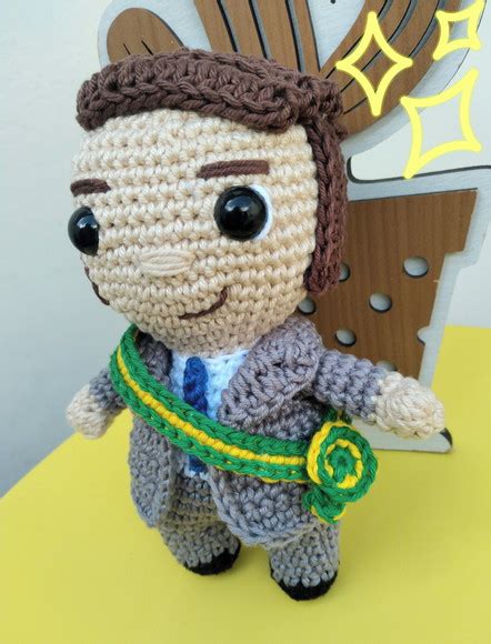 Boneco Bolsonaro Amigurumi Cm No Elo Alegra Amigurumi A F