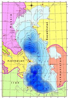 Sea-depth-map