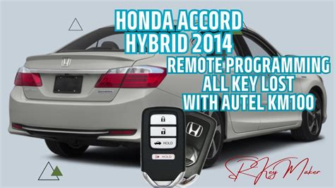 How To Program Honda Accord Remote Key All Key Lost And Add With