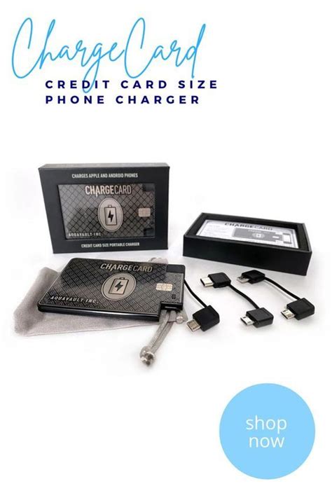 Chargecard Ultra Thin And Powerful Credit Card Size Phone Charger By