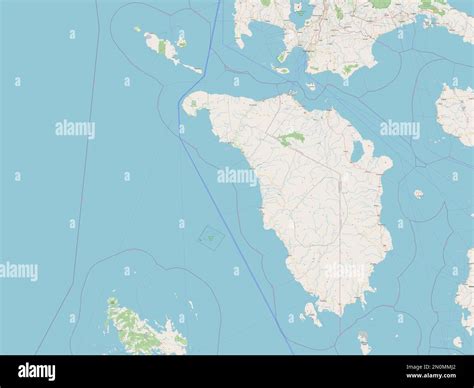 Occidental Mindoro, province of Philippines. Open Street Map Stock ...