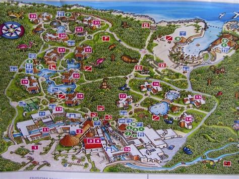 Hotel Xcaret Mexico Resort Map
