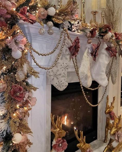 Sparkling Garland And White Christmas Mantel D Cor Soul Lane