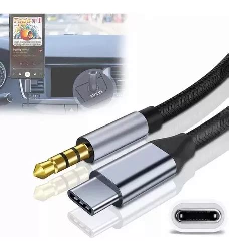 Cable Adaptador Usb Tipo C A Auxiliar Jack 3 5mm Luegopago