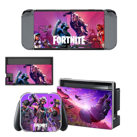 Fortnite decal skin sticker for Nintendo Switch console and controllers