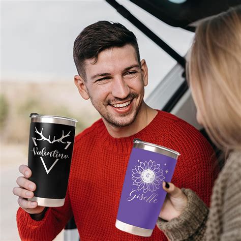 Vasos personalizados con nombres vaso de café de viaje personalizado