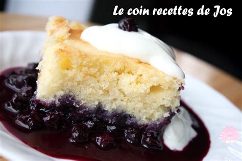 Le Coin Recettes De Jos G Teau Pouding Aux Bleuets Et Citron