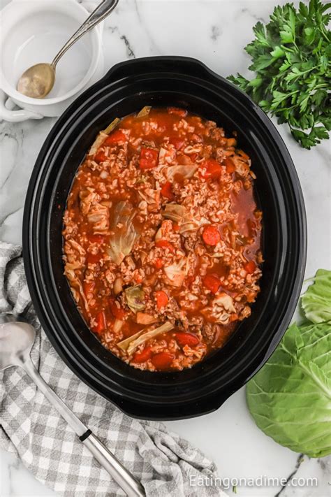 Crockpot Cabbage Roll Soup Recipe Easy Cabbage Roll Soup