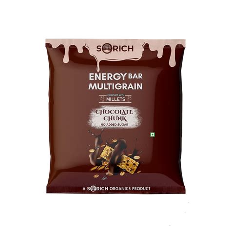 Sorich Organics Multigrain Energy Bars Chocolate Chunk Pack Of