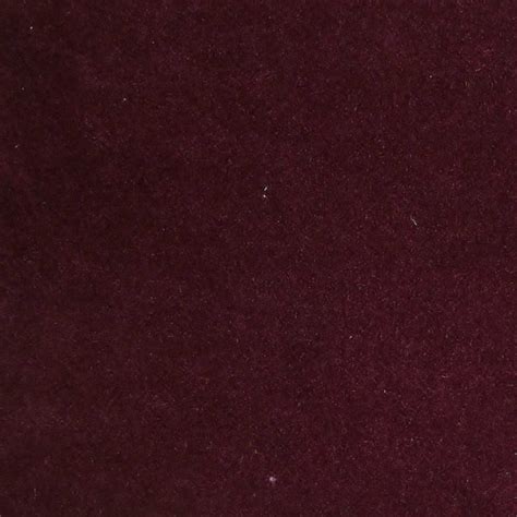 Notting Hill Plain Burgundy Velvet Fabric Sr Ross Fabrics