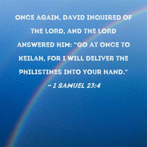 Samuel Once Again David Inquired Of The Lord And The Lord