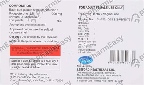 Gestoford Mg Oral Vaginal Rectal Capsule Uses Side Effects