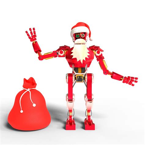 D Robot Santa Model Turbosquid