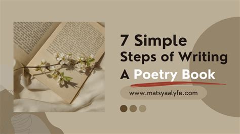 7 Easy Steps On How To Write A Poetry Book Matsyaa Lyfe