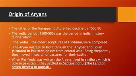 Vedic Civilization And Early Vedic Period Ppt