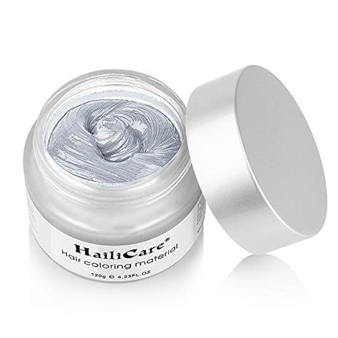 Hailicare Silver Grey Hair Wax 4 23 Oz Professional Hair Pomades Natural Silver Ash Matte