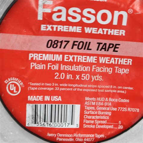 Bulk Discount Fasson Aluminum Foil Hvac Duct Tape 150 X 2 0817 Ebay