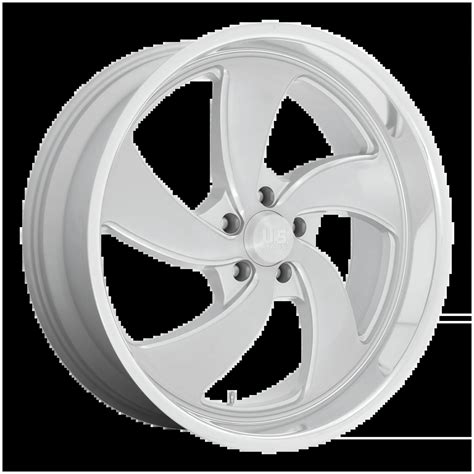 U13424907301r 24x9 5x127 1 Offset Us Mag Rims U134 Desperado Silver Brushed Face Milled