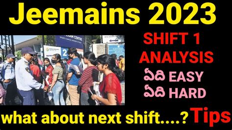 Jee Mains 2023 Jan 24th Shift 1 Paper Analysis Youtube