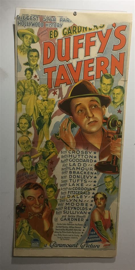 Original Daybill Movie Poster Adult Richardson Duffys Tavern Crosby