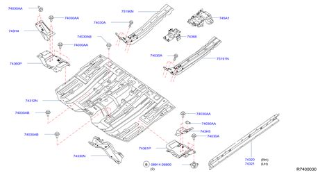 Infiniti Qx Mid Floor Sill Right G Pjma Genuine