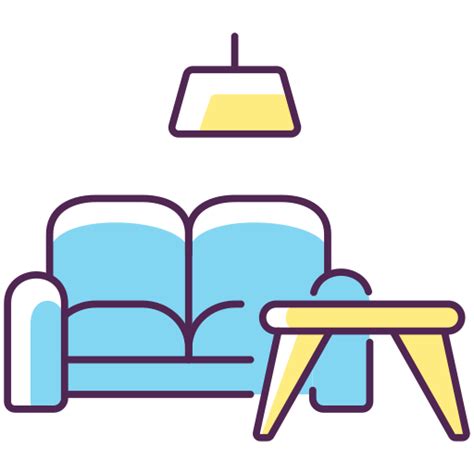 Furniture Generic Thin Outline Color Icon